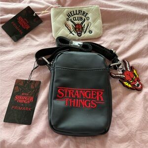 Primark Stranger Things Black Crossbody & Coin Pouch set